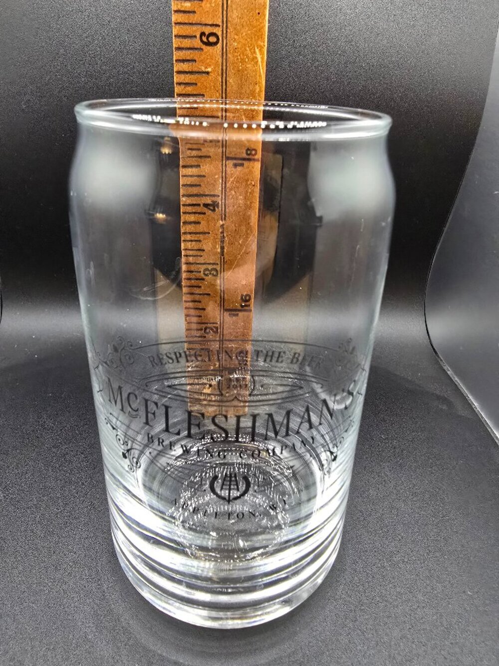 McFleshman’s Brewing Company Pint Glass Appleton Wisconsin Craft Beer